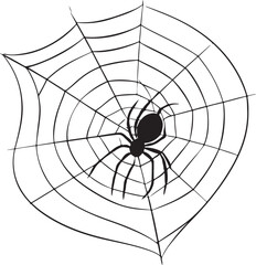 Obraz premium spider web silhouette vector designs