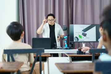 Group of diverse children enjoy learning about the STEM.