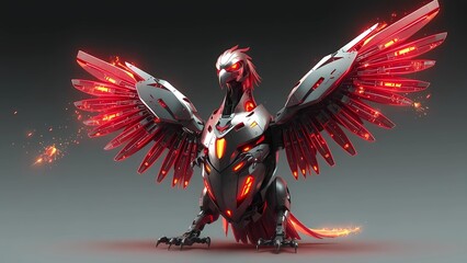 phoenix red and white wings