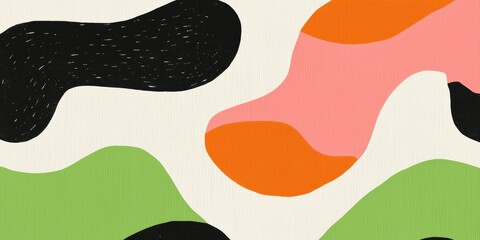 Obraz premium Abstract Colorful Shapes, Playful Patterns in Various Colors, Modern Artistic Design, Creative