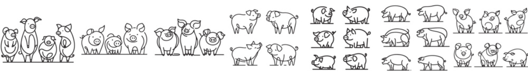 continuous line pig set