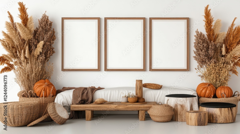 Poster Plain white wall texture with subtle variations in surface and lighting for background or design use