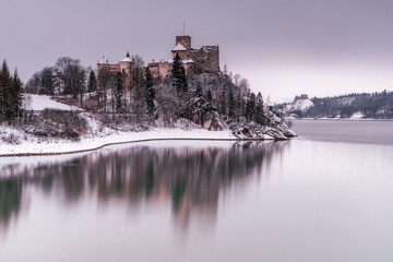 Pieniny , góry, zima, śnieg, Karpaty, mgły, Tatry, Dunajec