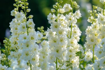 Light Blue White Delphinium.