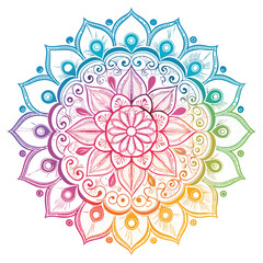 colourfull mandala design