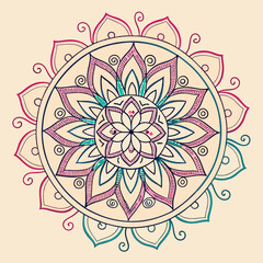 colourfull mandala design