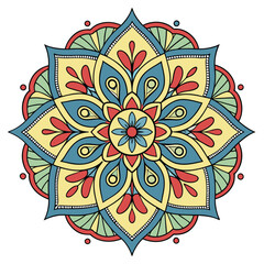colourful mandala design