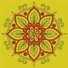 colourful mandala design