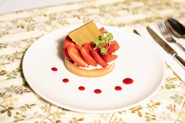 Elegant Strawberry Pastry