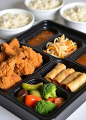 Exquisite Asian-Inspired Bento Box: A Culinary Journey of Flavors and Textures
