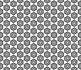 Black and white seamless abstract pattern. Background and backdrop. Grayscale ornamental design.