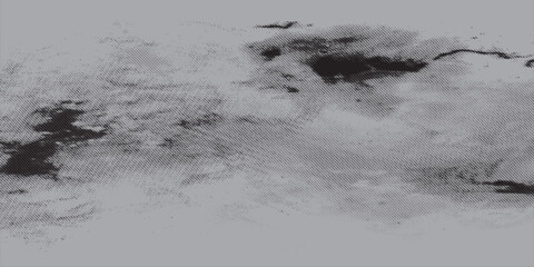 Halftone smoke texture. Black and white dotted fog background. Comic style design element for banners, collages, posters. Monochrome grunge abstract wallpaper.