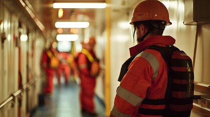 Fire Safety Training for Crew on Cargo Vessel Emergency Equipment Handling for Workplace Accident Prevention and Emergency Response Preparedness in Maritime Transportation Industry
