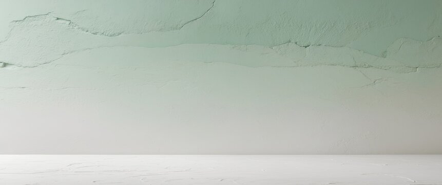 Subtle green to white gradient abstract textured background with space for text.