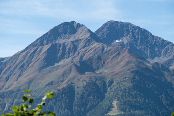 Fototapeta premium Hiking trail at Way of St. James Isar Loisach Tiroler Ache Inn.