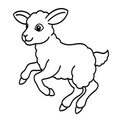 vector illustration of a sheep icon 