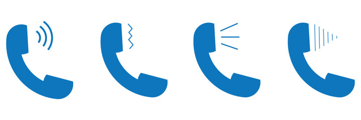 Print Ringing phone simple icon set. Smartphone ringing. Phone sign. 1176