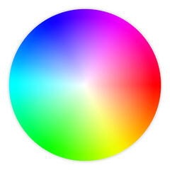 Color wheel. Color spectrum. Color palette. Color picker. Vector illustration