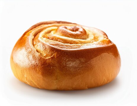 bread roll baket good pastry isolated on white background ai generated