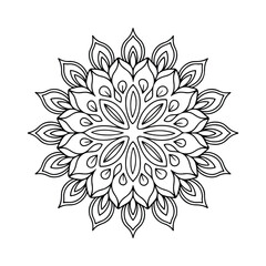 Fototapeta premium Flower Mandalas are a beautiful fusion of nature-inspired patterns and detailed mandala art. Whether hand-drawn or digitally designed, these floral mandalas bring elegance, creativity, and a calming e