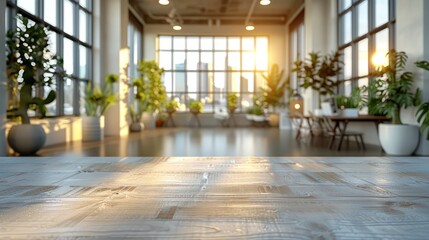 Product Display on Modern Office Table Generative AI