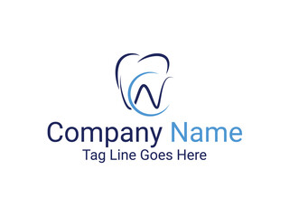 Letter C Dental Logo Design, Modern Dental logo design template