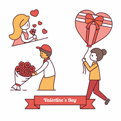 Love and Valentine’s day icon set