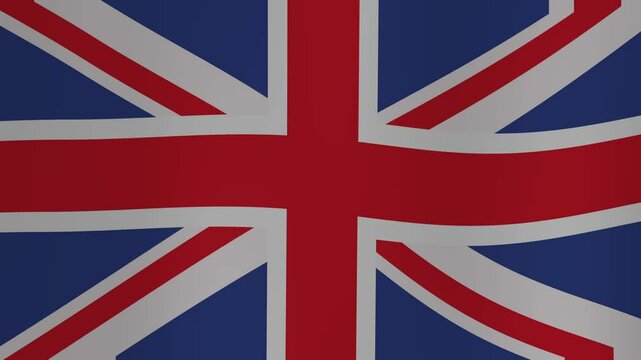 united kingdom flag 4K, The United Kingdom flag is depicted waving, showcasing its dynamic motion. This includes an animated version of the UK flag, as well as high-quality 4K footage capturing.