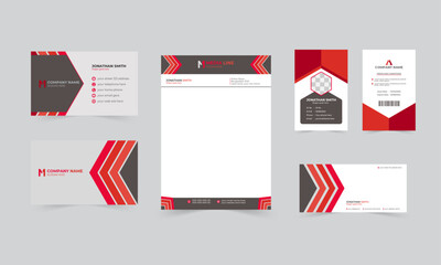 Brand identity template vector design brand guideline design professional stationery template design stationary vector templates 