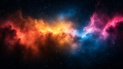 Celestial Nebula Cosmic Cloudscape Starry Night