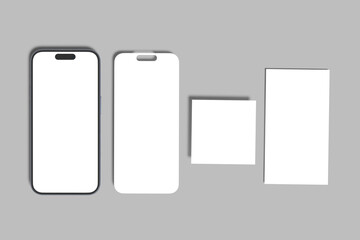 smartphone Social Media blank Mockup