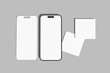 smartphone Social Media blank Mockup
