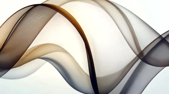 Abstract flowing smoke wave design, white background, website header