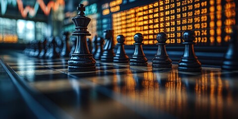 Strategic Chess Game in Financial Market Setting