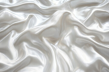 Fototapeta premium Abstract Texture of Flowing Satin: Luxurious and elegant, a seamless backdrop of smooth, soft, flowing satin fabric.