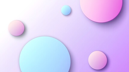 Pastel Circles Abstract Background Design