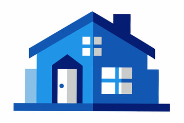 blue house icon