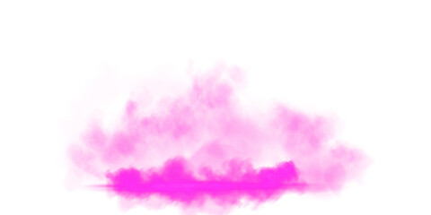 Fototapeta premium Pink stage with smoke and particle saw light on the floor. Neon light. Empty pink stage and studio room with floating smoke. For product demonstrations. Misty texture overlays background. PNG.