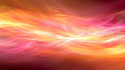 Warm multi layered wavy lines transitioning from rich red to bright yellow and orange hues