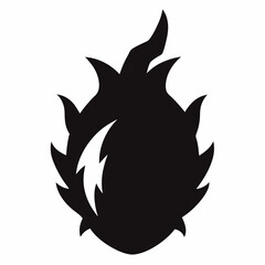Dragon fruit silhouette