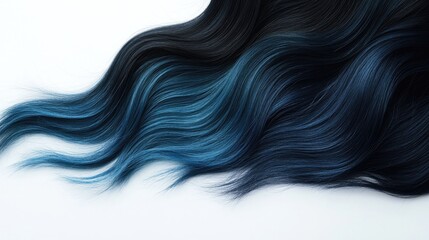 A seamless ombre transition from petrol blue to deep black, offering a refined and high-impact visual effect