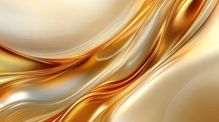 Abstract blurred stripes of gold, amber, and orange blending seamlessly, ideal for banners and minimalistic designs.