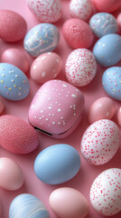 An Artistic Interpretation Of Traditional Easter Festivities As A Colorful Smartphone Wallpaper