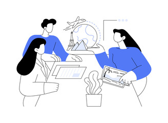 Choose destination isolated cartoon vector illustrations.