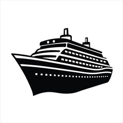 cruise ship vector illustration