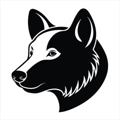 Fototapeta premium wolf head vector
