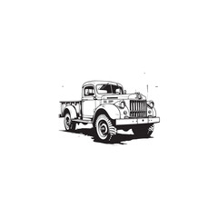 vector illustration of a cartoon truck