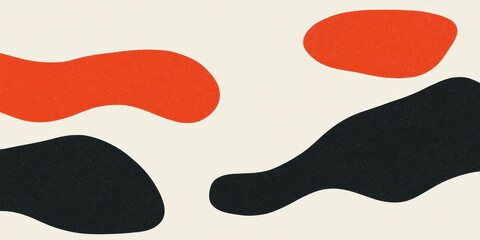 Obraz premium Abstract Colorful Shapes Flowing Smoothly Across A Light Background With Textured Elements