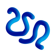 Abstract 3D Fluid Shapes