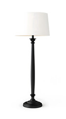 Obraz premium Tall slender floor lamp isolated on a white background